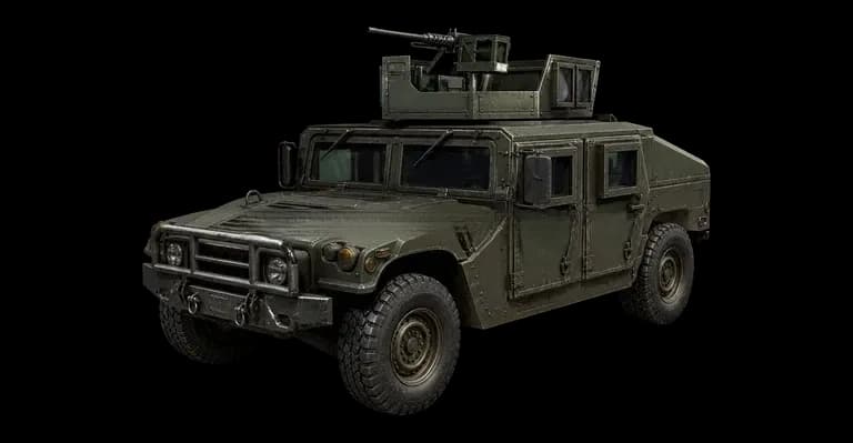Humvee M249 armed transport